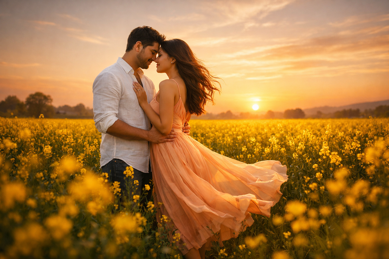 Top 20 Gemini AI Couple Photo Editing Prompts for Stunning Mustard Field Cinematic Portraits