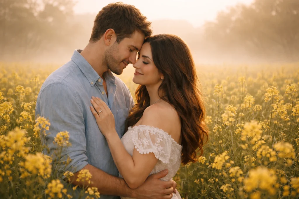 Mustard field couple photo editing prompt:50 Gemini Photo Editing Prompts for Couples in Mustard Field Enjoy Moments