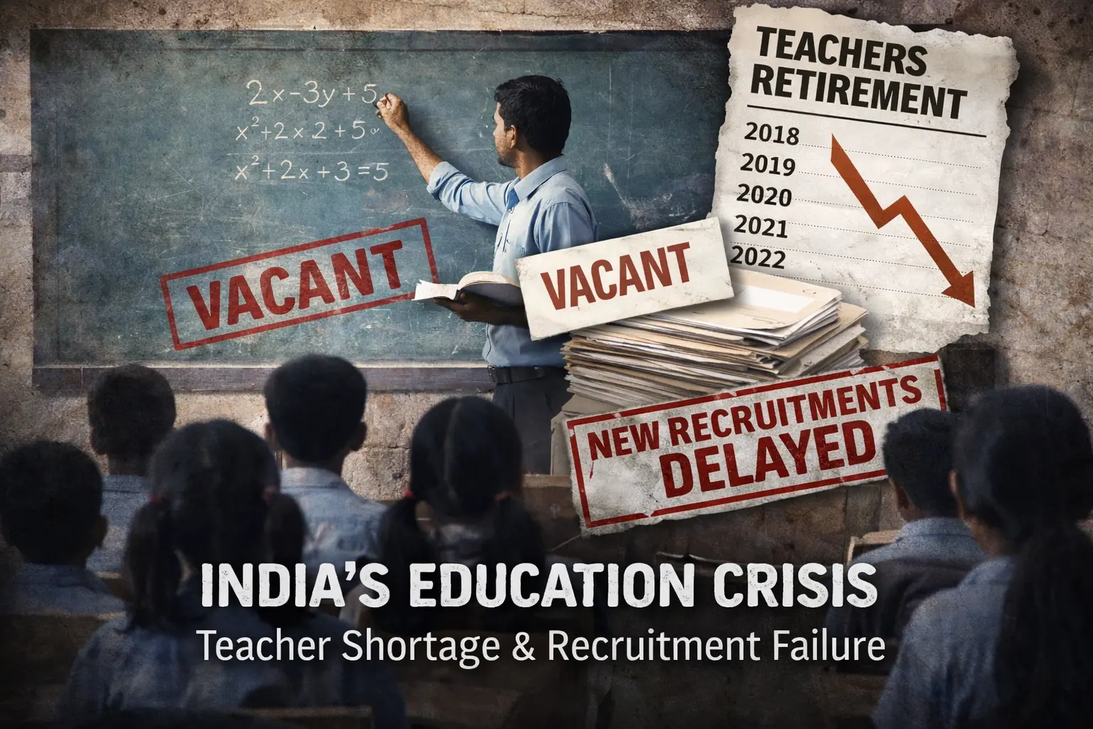 India Education Crisis: Teacher Shortage & Recruitment Failure