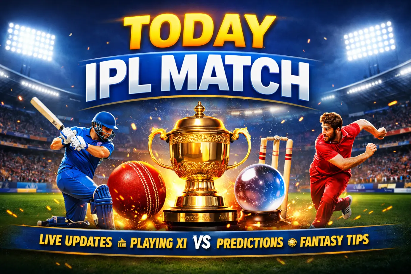 Today IPL Match Live Updates, Prediction & Playing XI Guide
