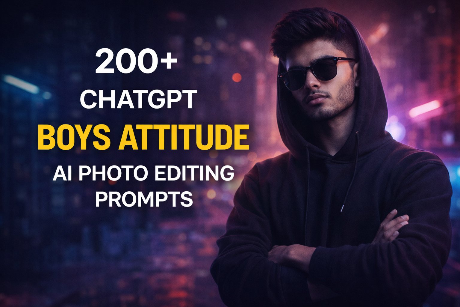 Best 200+ Boys Attitude AI Photo Editing Prompts Stylish & Alpha Looks 2026