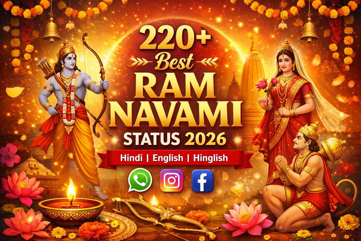 220+ Best Ram Navami Status 2026 | Hindi, English & Hinglish