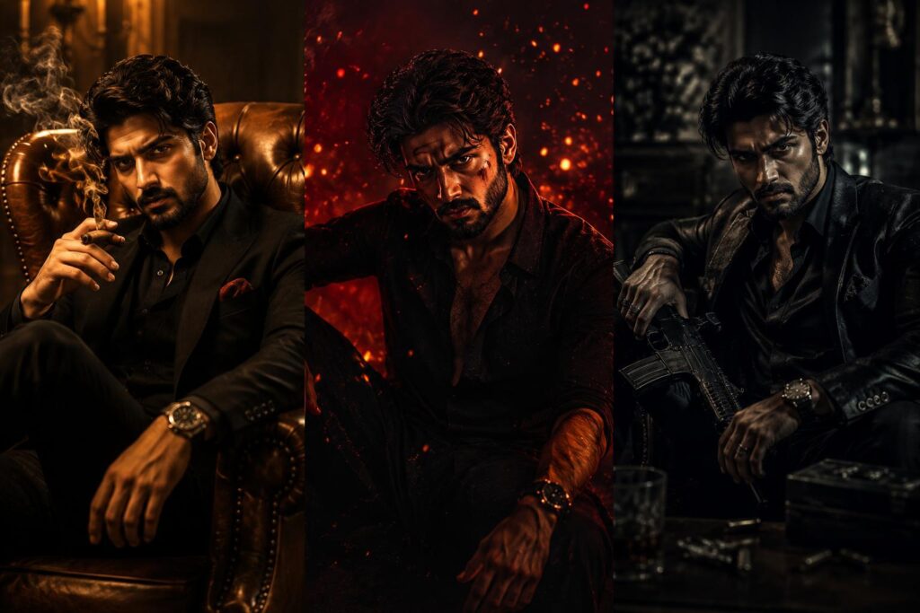 40+ Cinematic Boys Attitude Portrait Editing Prompts – Gangster, Royal King & Action Hero Looks